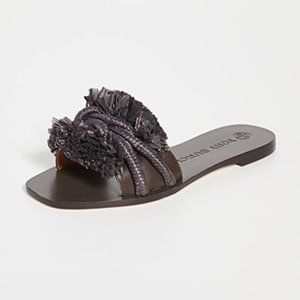 Tory Burch Rope Flat Slides size: 7.5